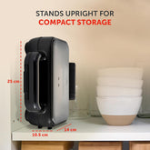 Stuff ’n’ Press Deep Fill Toastie Maker | 2 Slice Sandwich Toaster Black